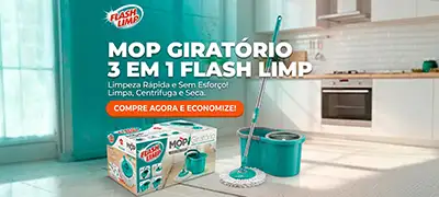 Banner CTA Mop Giratório 3 Em 1 Flash Limp 8258