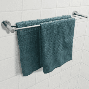 Toalheiro Duplo de 60cm Acabamento Redondo em Latão Cromado – TM176402 - Image 7