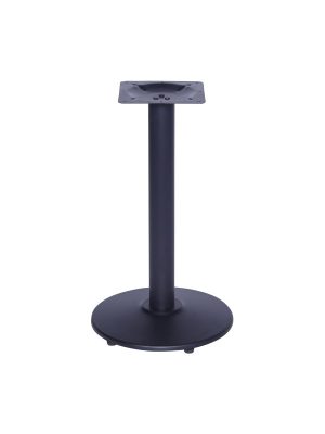 Base de Mesa Preta em Aço para Tampos de até 100cm - OR 2206