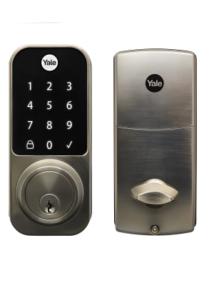 Fechadura Digital YDD 120 porta Externa com Senha e chave - Trinco Lingueta Tubular