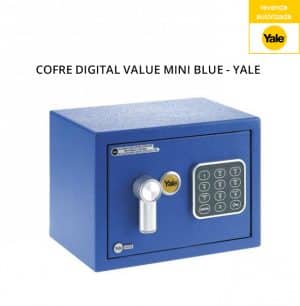 Cofre Digital Value Mini Blue - YaleCofre Digital Pequeno - Yale - Value Mini Blue
