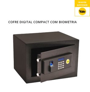Cofre Digital Standard Compact com Biometria e Trancas em Aço Maciço - Yale
