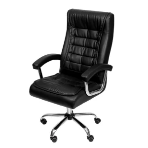 Cadeira de Escritório Presidente Oslo Preta 3321 Or Design