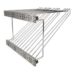 Calceiro Deslizante Cromado para 12 Calças - Jomer 8043