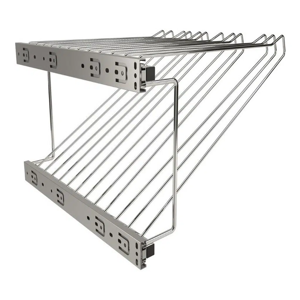 Calceiro Deslizante Cromado para 12 Calças - Jomer 8043