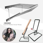 Calceiro Deslizante Cromado para 12 Calças - Jomer 8043