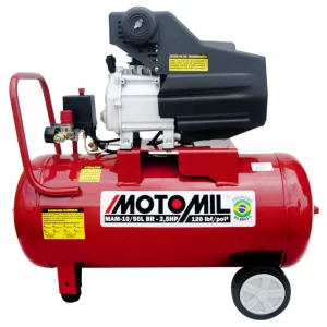 Compressor de Ar MAM-10/50BR 8,8 Pés/min 2,5HP 50L Motomil