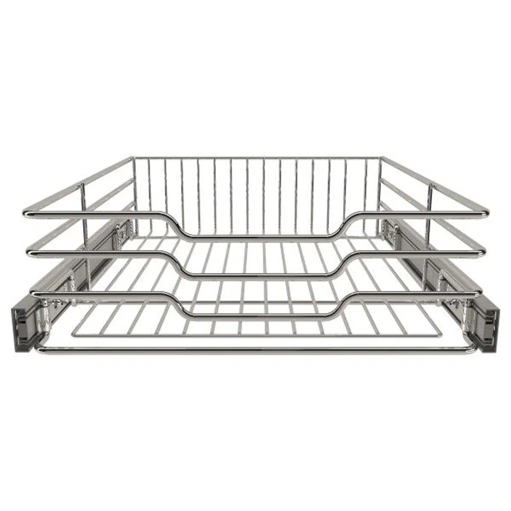 Gaveta Fruteira Deslizante 37cm Módulo 40cm Cromada Jomer 8352