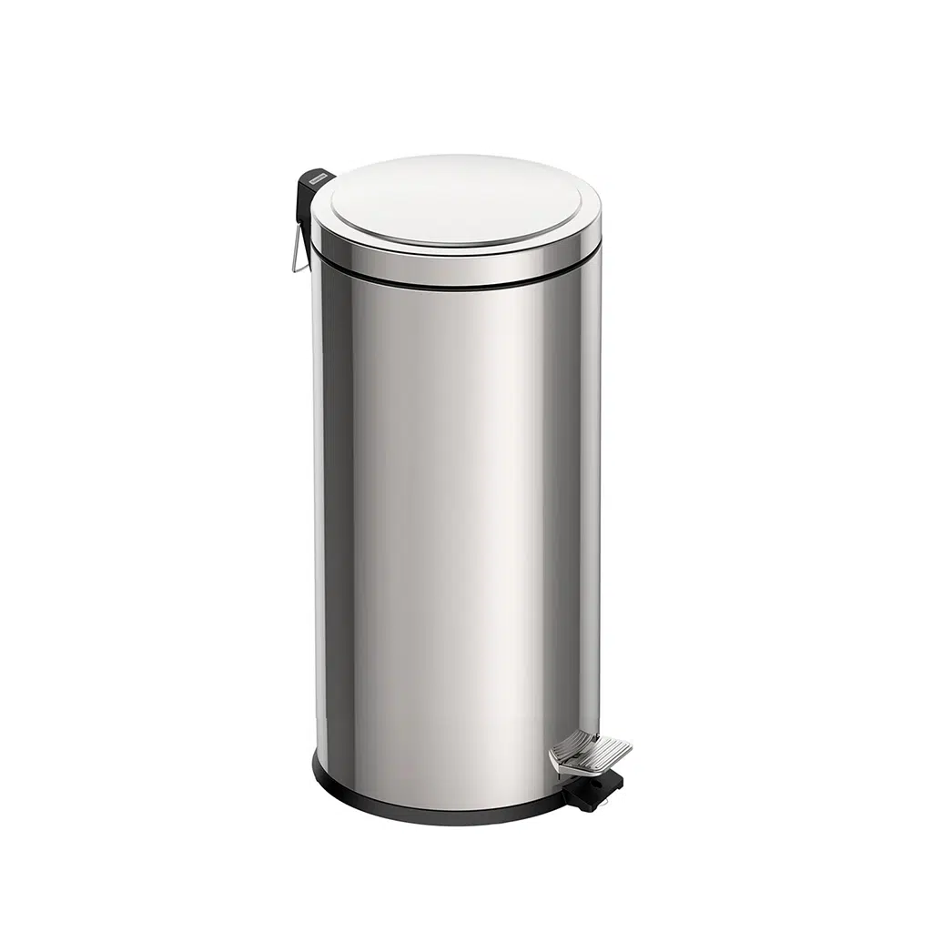 Lixeira Inox 30L Tramontina com Pedal e Balde Removível