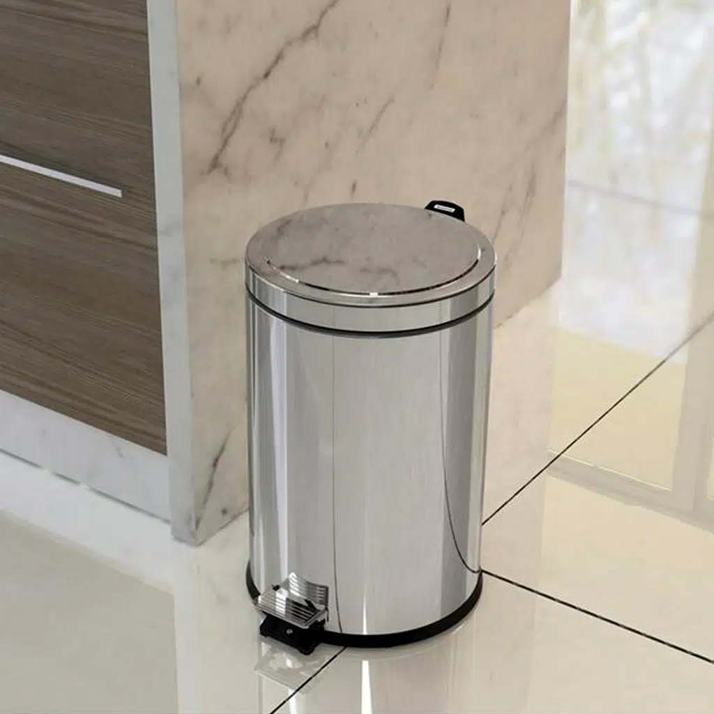 Lixeira Inox 3L Tramontina com Pedal e Balde Removível