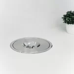 Lixeira de Embutir 5 Litros Tampa em Inox Polido com Balde de Plástico Kazalinda