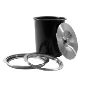 Lixeira de Embutir 5L Kazalinda Tampa Inox Escovado com Balde Plástico