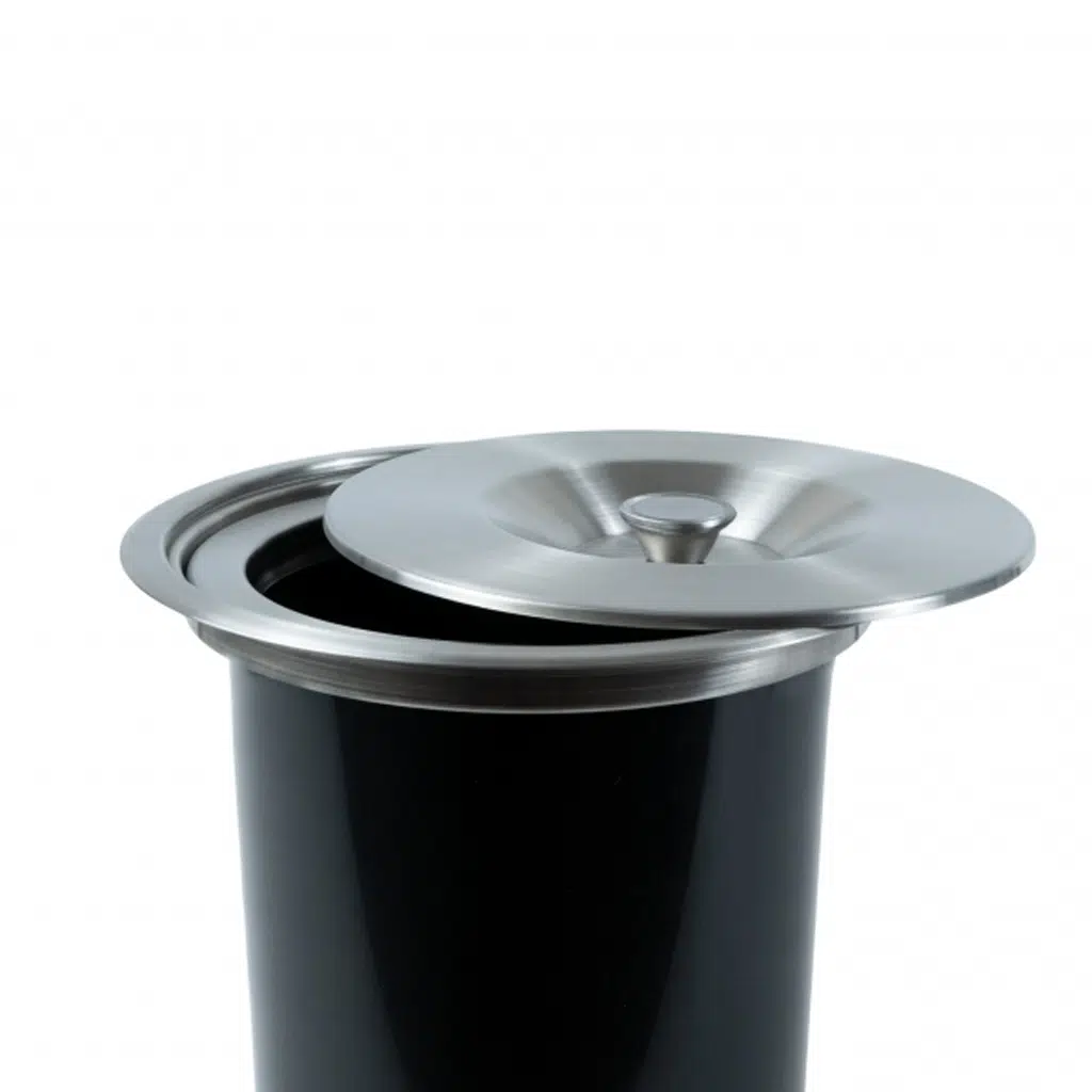 Lixeira de Embutir 5L Kazalinda Tampa Inox Escovado com Balde Plástico