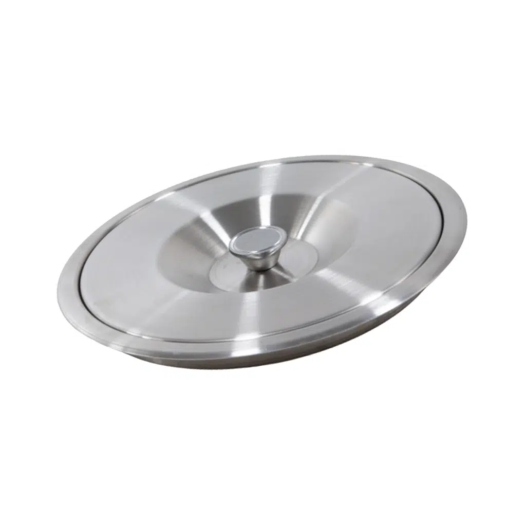 Lixeira de Embutir 5L Kazalinda Tampa Inox Escovado com Balde Plástico