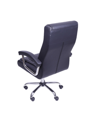 Cadeira de Escritório Presidente Oslo Preta 3321 Or Design - Imagem 3