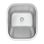 Tanque de Encaixe Tramontina Hera 25L em Aço Inox Acetinado 40x40cm