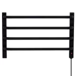 Toalheiro Térmico Flape Pequeno Preto Fosco 110v/220v