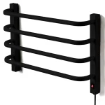 Toalheiro Térmico Flape Pequeno Preto Fosco 110v/220v