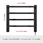Toalheiro Térmico Preto Mini Compacto - Flape