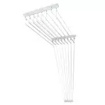 Varal de Teto Individual 8 Varetas Branco 120cm - Kazalinda