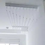Varal de Teto Individual 8 Varetas Branco 120cm - Kazalinda