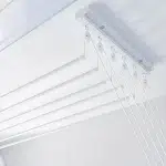 Varal de Teto Individual 8 Varetas Branco 120cm - Kazalinda