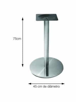 Base de Mesa Redonda em Inox para Tampos de até 100cm - OR 2202 - Image 4