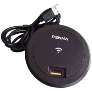 Carregador Wireless Usb Mesa Embutir Portátil Ø60mm