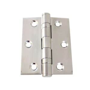 Dobradiça para Porta Inox Escovado com Rolamento 3.½"x3" - Kit 3 Unidades - Image 2