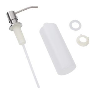 Kit Lixeira Embutir 5l + Torre De Tomada + Dosador Inox - Imagem 2