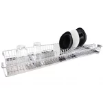 Escorredor Louça Embutir 57cm Aço Inox com Bandeja para 21 Pratos - Jomer 3070