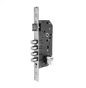 Fechadura 4 Pinos Inox com Maçaneta e Cilindro 70mm – Multiponto