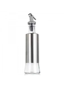 Galheteiro de Vidro Aço Inox para Azeite e Vinagre