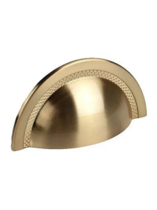 Puxador Shell 64mm Gold Escovado Zen Design
