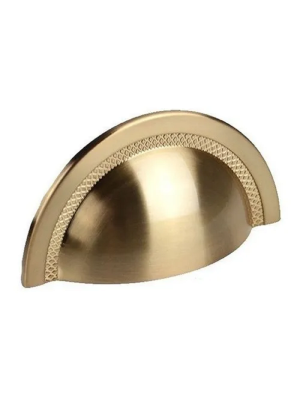 Puxador Shell 64mm Gold Escovado Zen Design