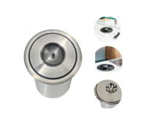 Kit Lixeira Embutir 5l + Torre De Tomada + Dosador Inox - Imagem 4