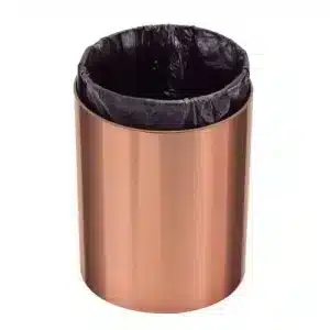 Lixeira Tramontina Útil em Aço Inox Scotch Brite com revestimento especial a base de verniz Rose Gold 5 L - Imagem 2