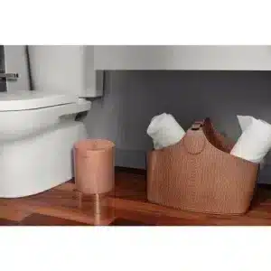 Lixeira Tramontina Útil em Aço Inox Scotch Brite com revestimento especial a base de verniz Rose Gold 5 L - Imagem 3