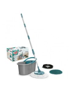 Spray Mop com Balde 3 Refis – Limpeza Pesada, Pó e Microfibra