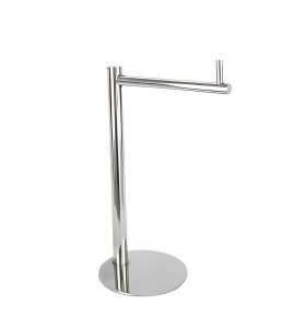 Toalheiro De Pia Inox Simples Redondo Lavabo Brilhante