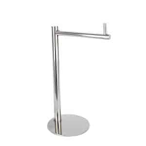 Toalheiro De Pia Inox Simples Redondo Lavabo Brilhante