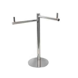 Toalheiro de pia duplo redondo inox 304 Polido