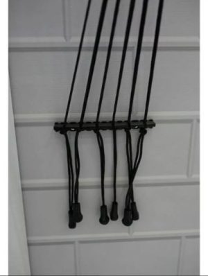 Varal Parede ou Teto Preto 120cm - Secalux - Image 4