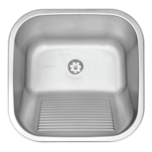 Tanque de Encaixe Tramontina Hera 23L em Aço Inox Acetinado 40x40cm