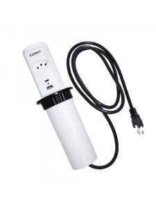 Torre de Tomadas Automática Retrátil para Moveis - 2 Usb