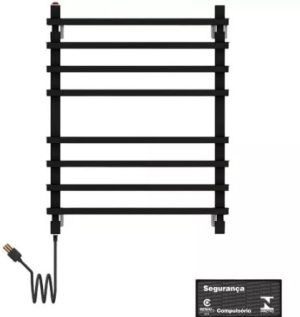 Aquecedor Toalhas Térmico Seccare Branco Preto Capriccio - Imagem 2