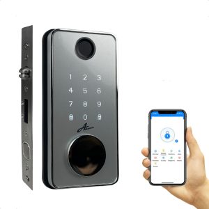 Fechadura Digital Milre 6 em 1 com Wi-Fi e Biometria