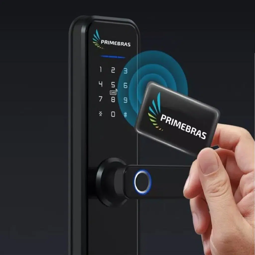Fechadura Digital Miami com Biometria e Senha Primebras