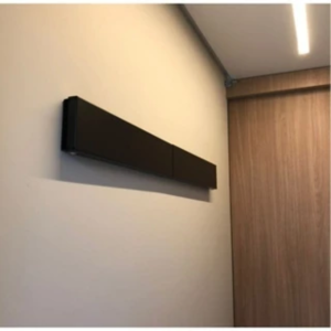 Varal de Parede Mágico Retrátil Oculto 90cm 5 Varetas Preto - Imagem 5