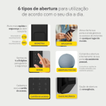 Combo Fechadura Digital Solis Biométrica Senha e Cartão Yale